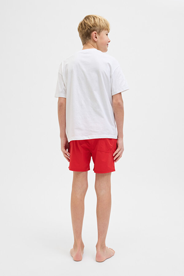 Jack & Jones JPSTMAUI JJSWIM  LOGO AKM Kırmızı Erkek Çocuk Şort