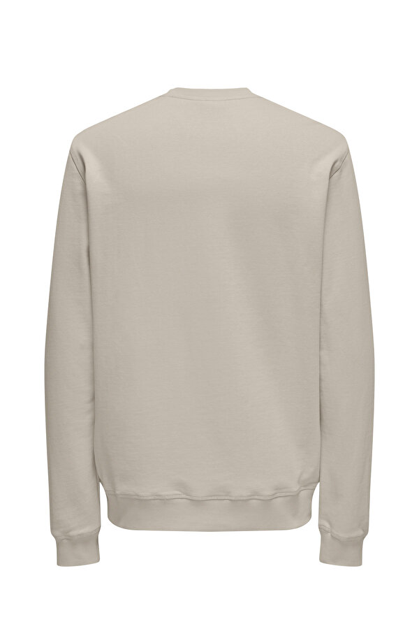 Only&Sons ONSDAVID REG CREW SWEAT Kahverengi Erkek Sweatshirt
