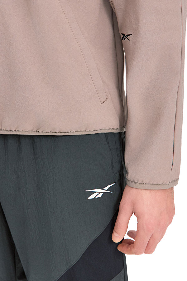 Reebok Activ Coll Skystretch Wov Бежевый 011 Мужчина Куртка Ветровка