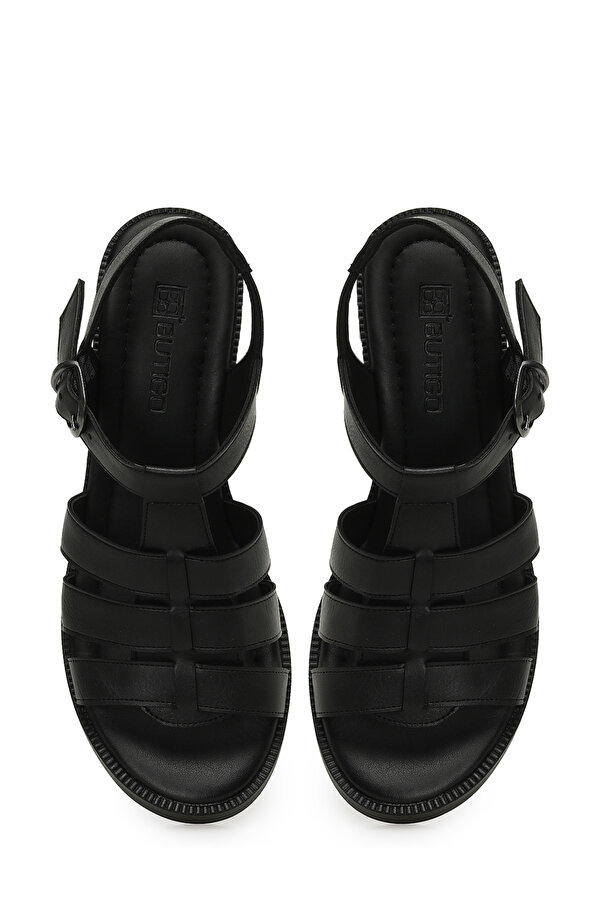 Butigo 25S-228 5FX Siyah Kadın Topuklu Sandalet