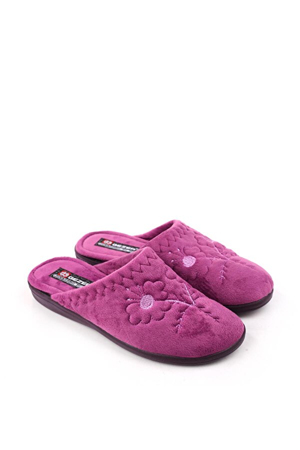 GEZER 14519 Cırtlı Çıkarılabilir Taban Günlük Kadın Ev-Halı Terliği