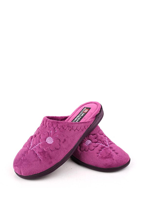 GEZER 14519 Cırtlı Çıkarılabilir Taban Günlük Kadın Ev-Halı Terliği