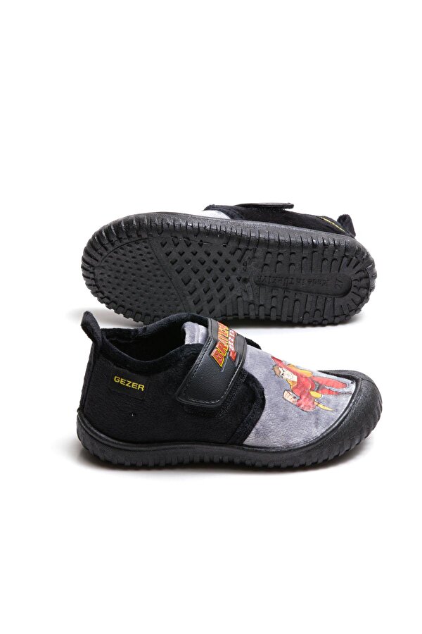 GEZER Kışlık Braveman Baskılı Rahat Cırtlı Erkek Bebek Çocuk Panduf