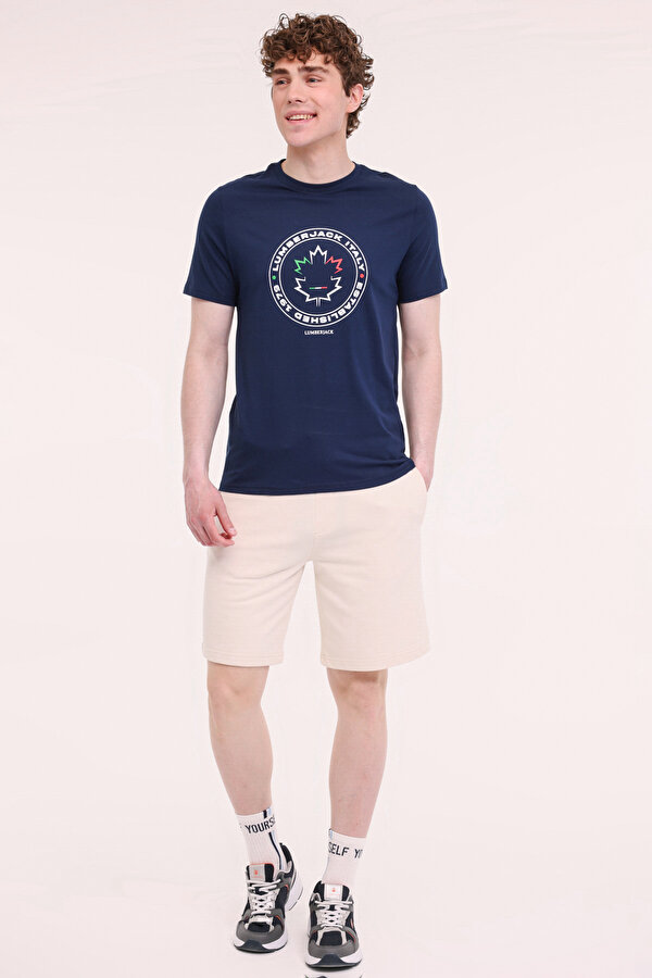 Lumberjack ML RENATO 11ITL414 5FX Lacivert Erkek Kısa Kol T-Shirt