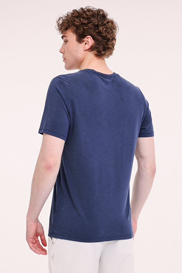 Lumberjack ML JASPER 11URB1052 5FX İndigo Erkek Kısa Kol T-Shirt