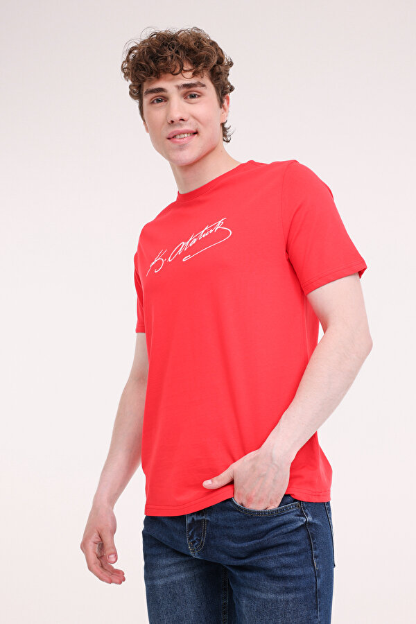 Kinetix UL 11ATA-Y50 5FX Kırmızı Unisex Kısa Kol T-Shirt