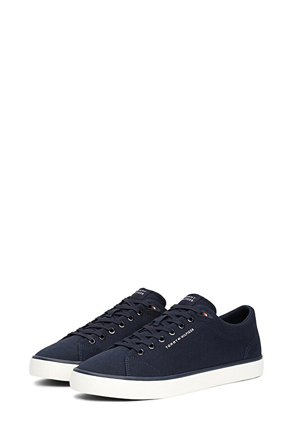 Tommy Hilfiger TH HI VULC LOW CORE CANVA Siyah Erkek Sneaker