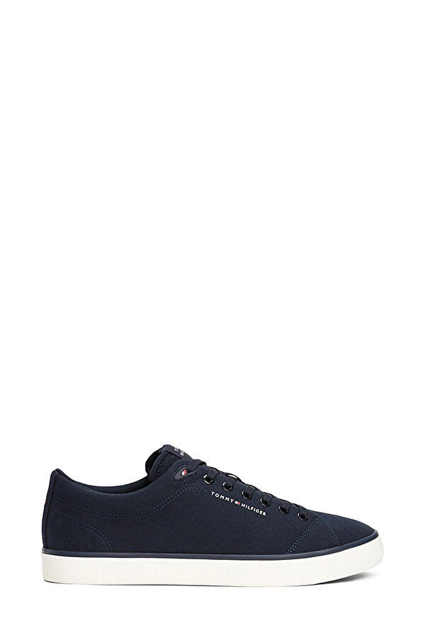 Tommy Hilfiger TH HI VULC LOW CORE CANVA Siyah Erkek Sneaker