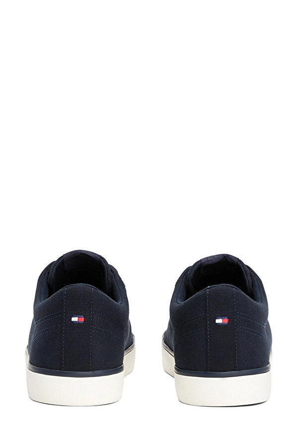 Tommy Hilfiger TH HI VULC LOW CORE CANVA Siyah Erkek Sneaker