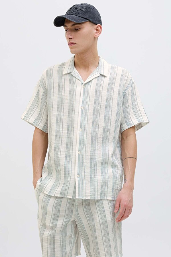 Jack & Jones JOREASTER PATRAS RESORT Beyaz Erkek Gömlek