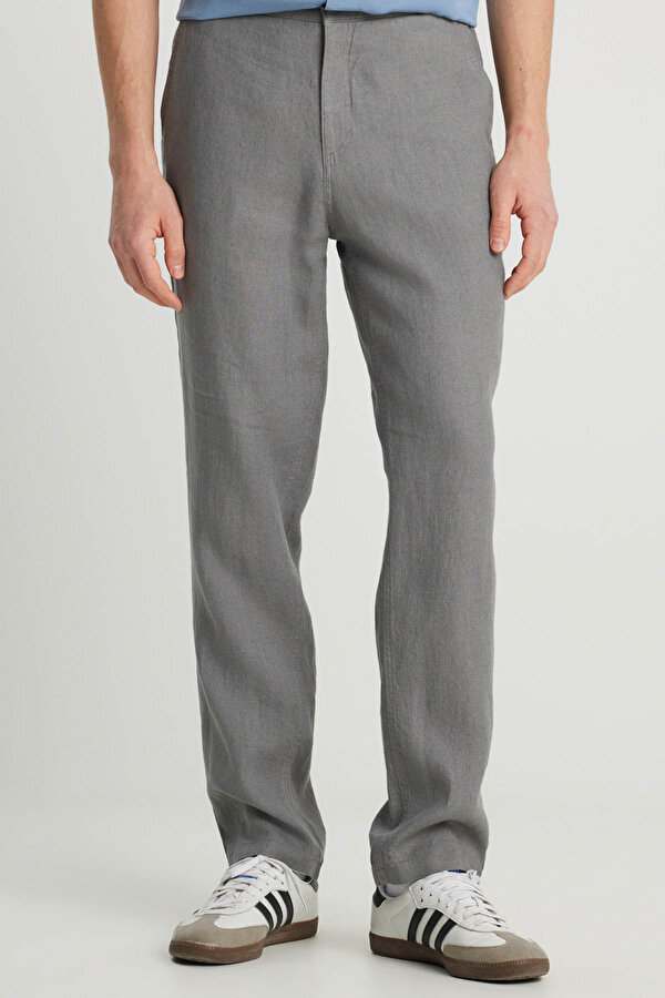 Wrangler Keten Chino Pantolon GRI Erkek Pantolon