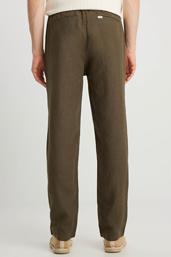 WRANGLER Keten Chino Pantolon Haki Erkek Pantolon