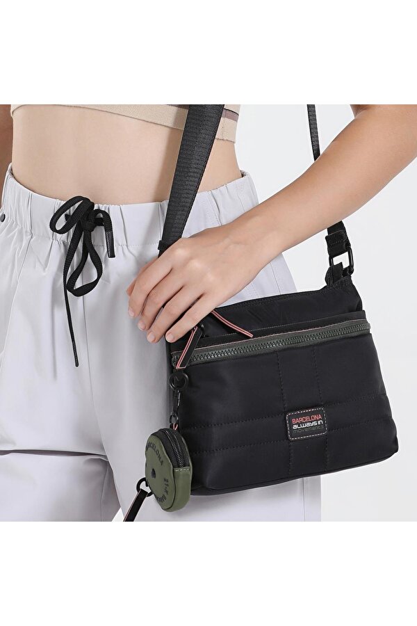 21K ÇANTA 21K Barcelona Özel Kumaş Çapraz Askılı Kadın Postacı Çantası 3262