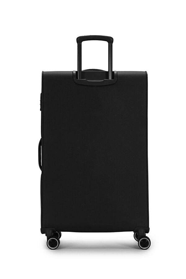 Pierre Cardin Ultra Light Hafif Lüx Kumaş Büyük Boy Valiz Siyah 04PC6000