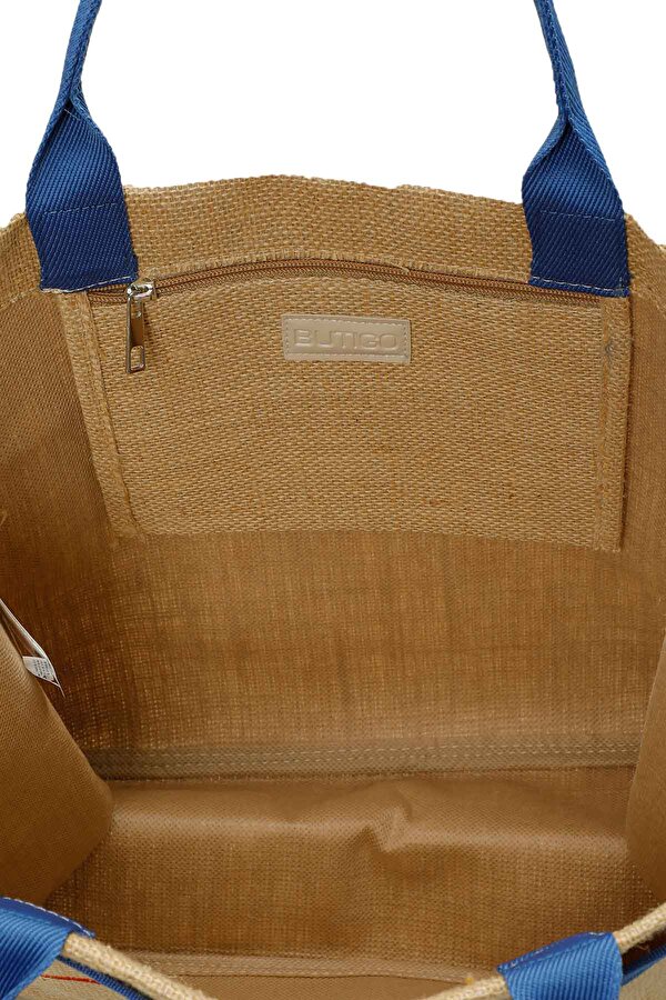 Butigo JUT NKS PLJ 5FX Mavi Kadın Plaj Çantası