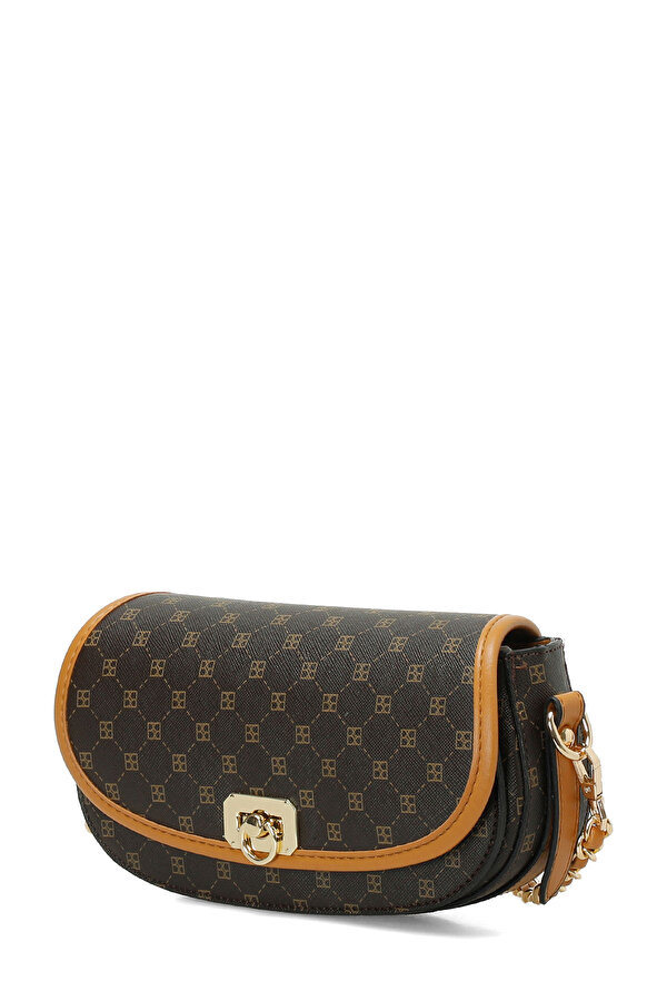 Butigo MNG GARNI KPK CPRZ 5FX KAHVE MULTI Kadın Çapraz Çanta