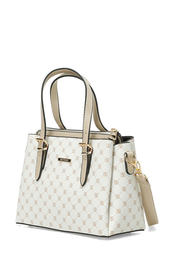 Butigo MNG MINI BOLMELI EL 5FX EKRU MULTI Kadın El Çantası