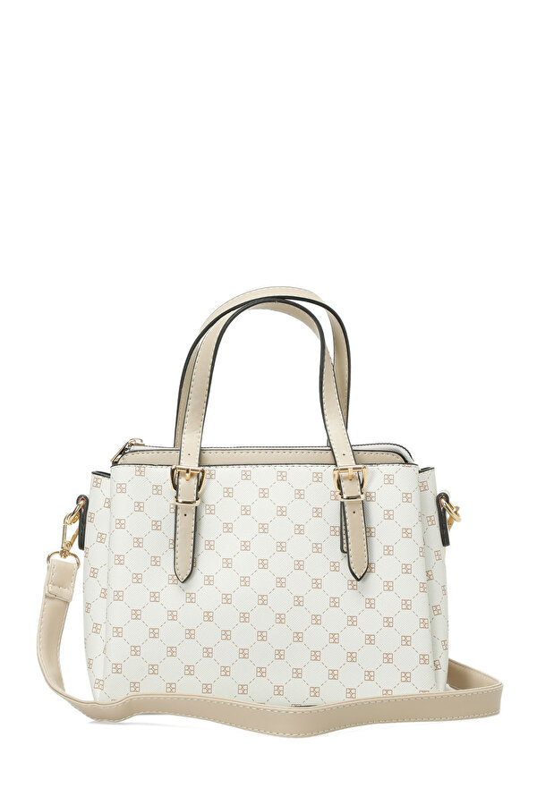 Butigo MNG MINI BOLMELI EL 5FX EKRU MULTI Kadın El Çantası