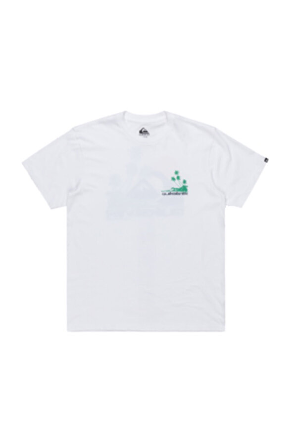 Quiksilver PALM LINES SS Beyaz Erkek Kısa Kol T-Shirt
