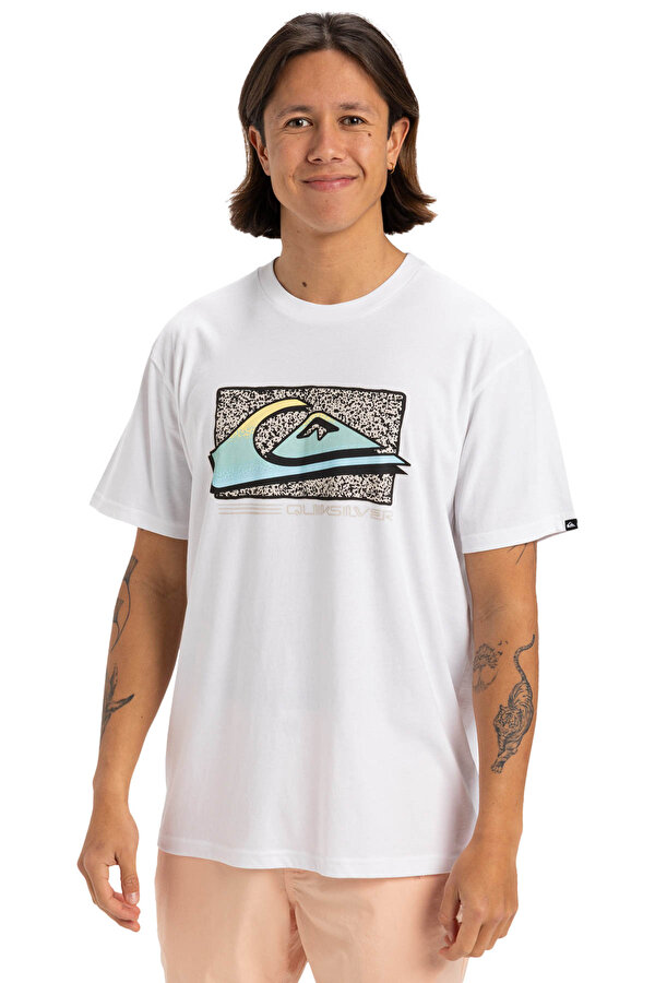 Quiksilver RETRO FADE SS Beyaz Erkek Kısa Kol Gömlek