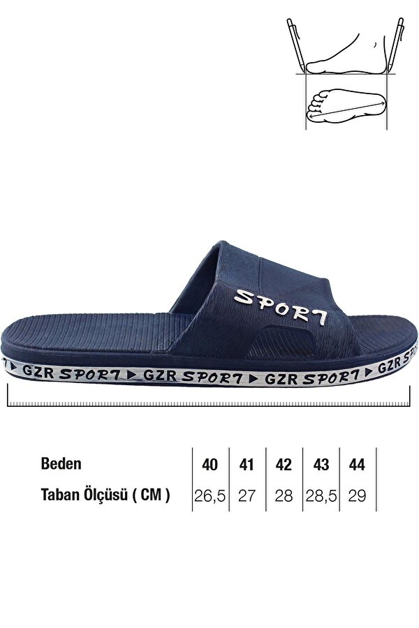 GEZER Yazlık Kaydırmaz Taban Erkek Terlik