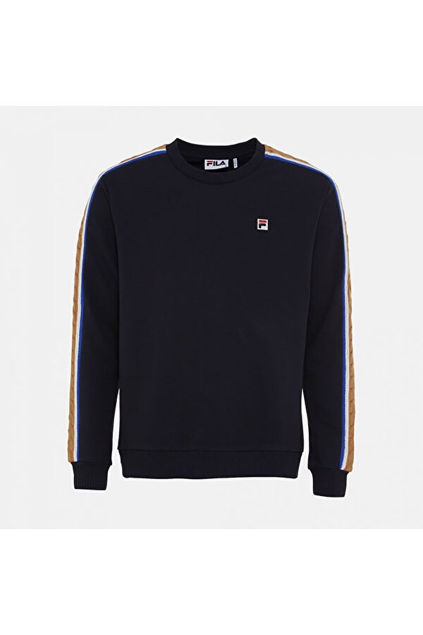 Fila Erkek Bisiklet Yaka Sweatshirt Braid Detail TM411156