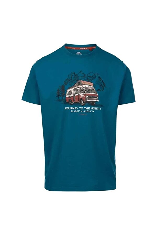 Trespass Tokso Male Casual Printed Mavi Erkek Tişört