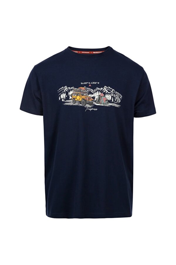 Trespass Horton Male Casual Printed Lacivert Erkek Tişört