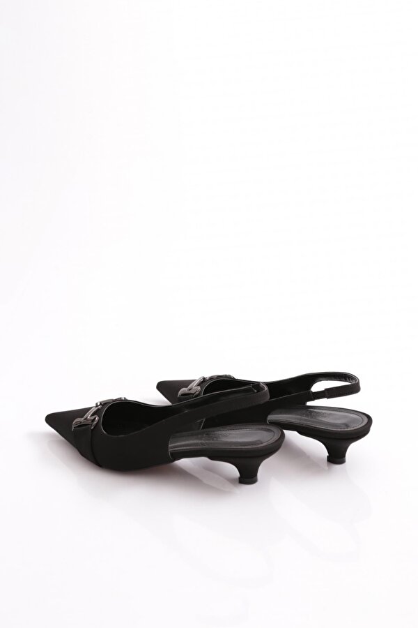 DGN 6015 Kadin Metal Aksesuarli Topuklu Ayakkabi