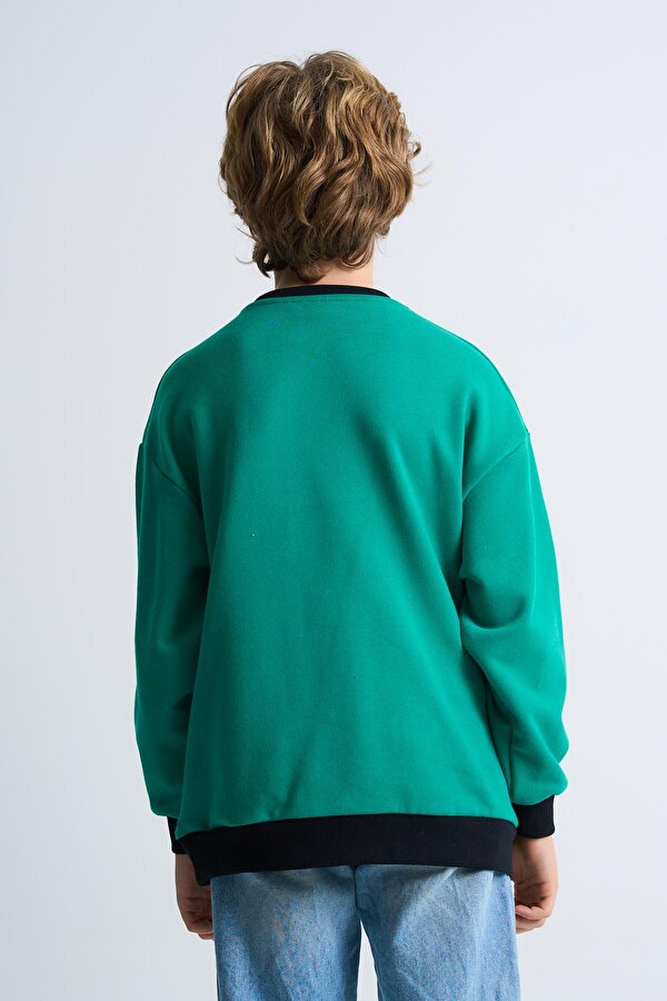 Alexander Gardi ALEXANDERGARDI Baskılı Bisiklet Yaka Çocuk Sweatshirt