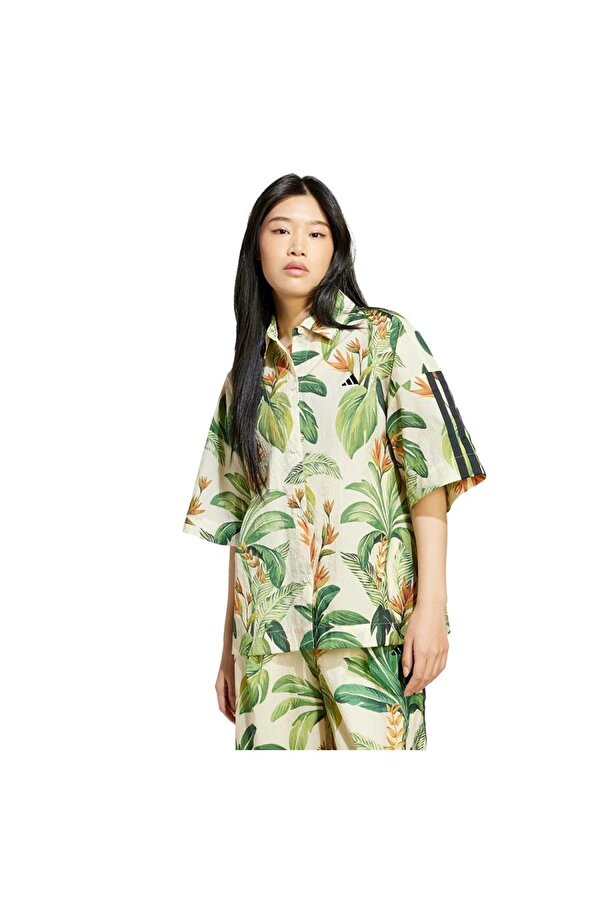 adidas Kadın  Beyaz  Ceket FARM PRM TOP JD6280