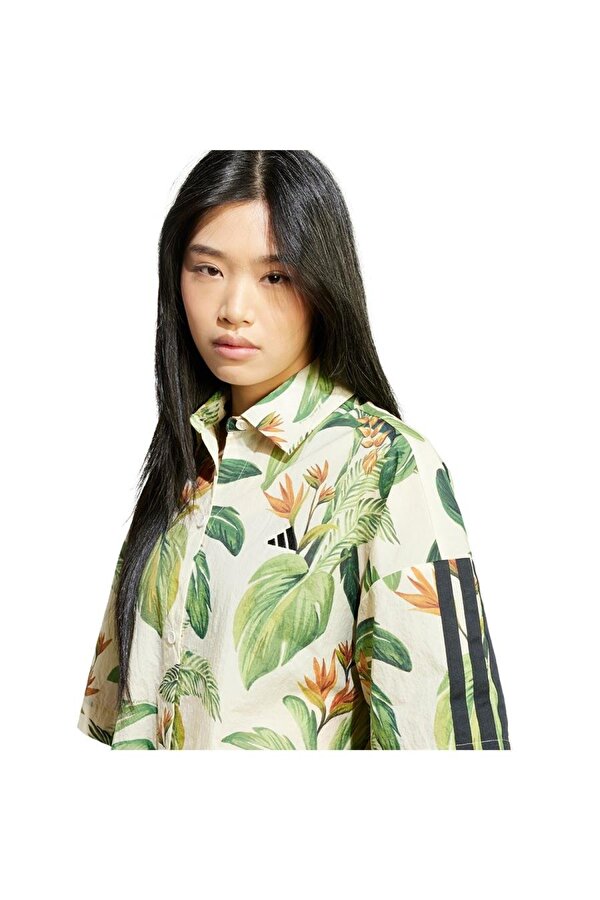 adidas Kadın  Beyaz  Ceket FARM PRM TOP JD6280