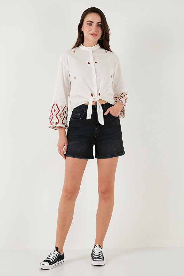 Lela Bayan Gömlek 6110097 EKRU-BAKIR