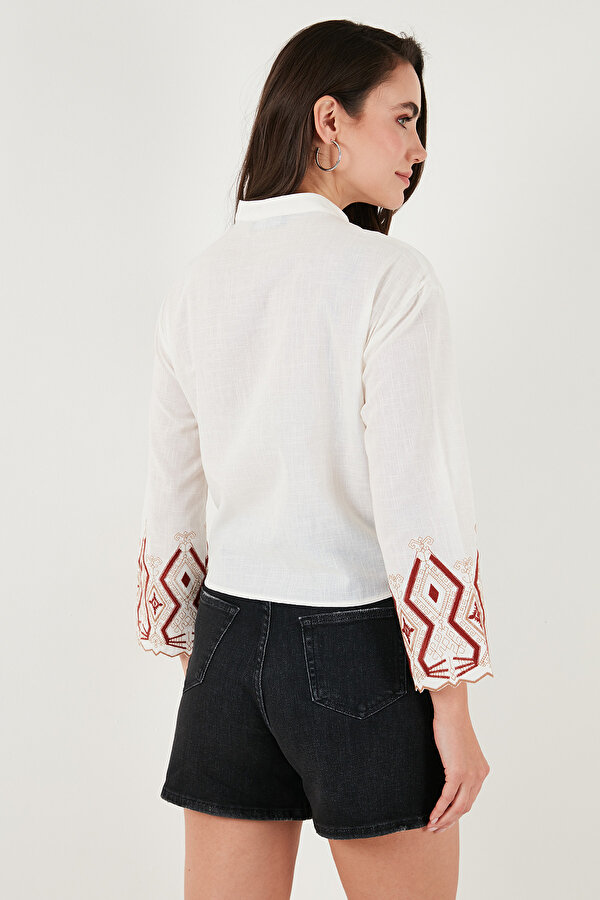 Lela Bayan Gömlek 6110097 EKRU-BAKIR