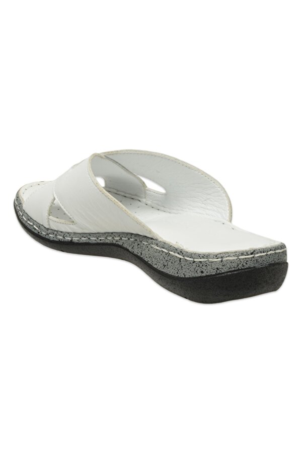 Mammamia D25Yt-1385Z Günlük Beyaz Kadın Terlik
