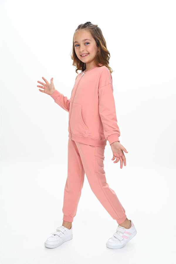 Toontoy Kids Toontoy Kız Çocuk Nakışlı Eşofman Takım