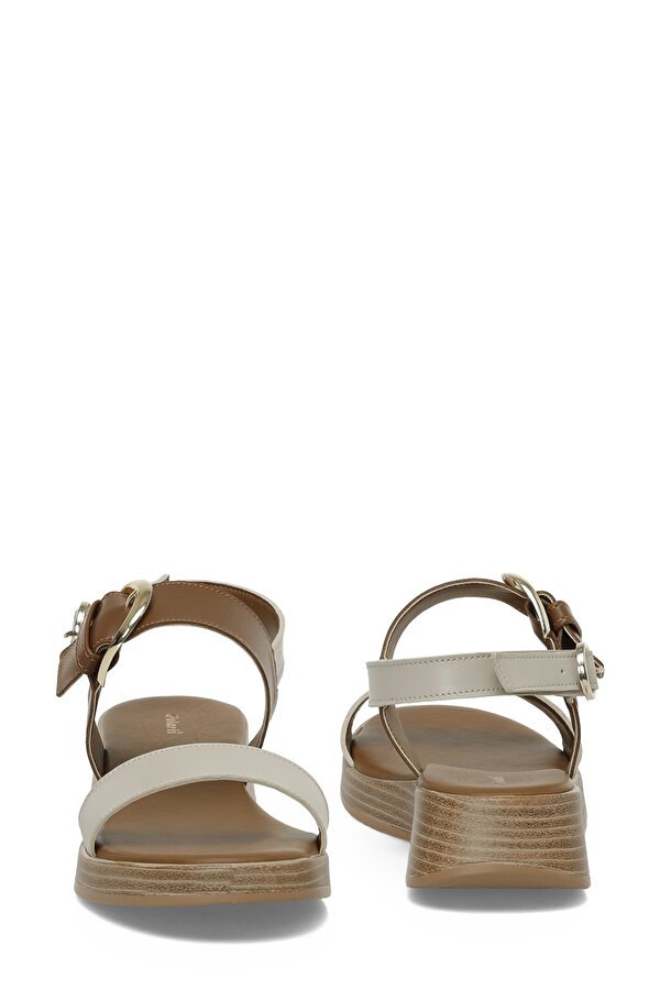 Polaris 325067.Z 5FX Taba Kadın Dolgu Topuk Sandalet