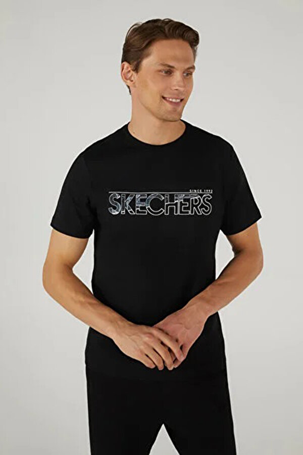 Skechers Graphic Tee Siyah Erkek Kısa Kol T-Shirt