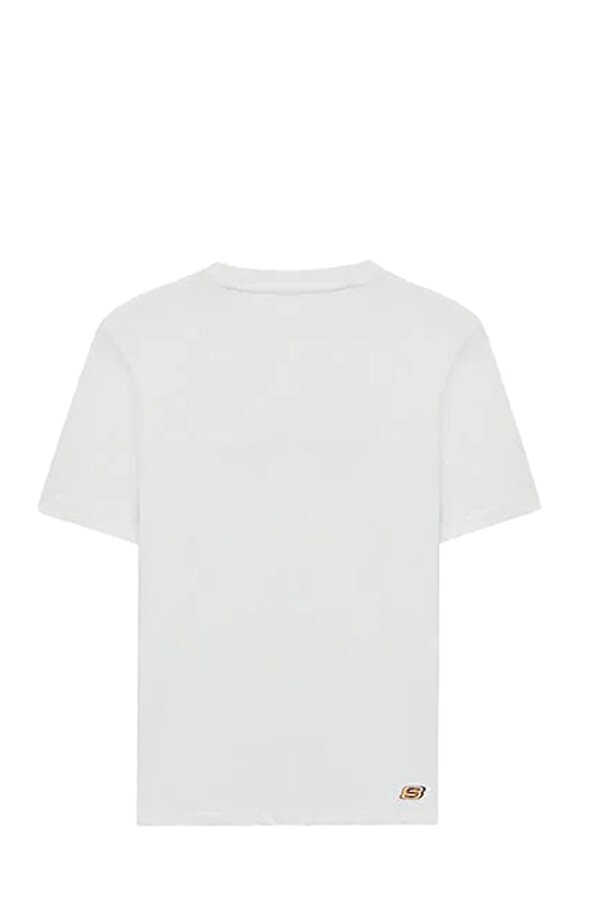 Skechers Graphic Tee KIRIK BEYAZ Kadın Kısa Kol T-Shirt