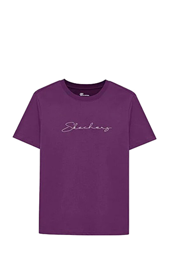 Skechers Graphic Tee Mor Kadın Kısa Kol T-Shirt