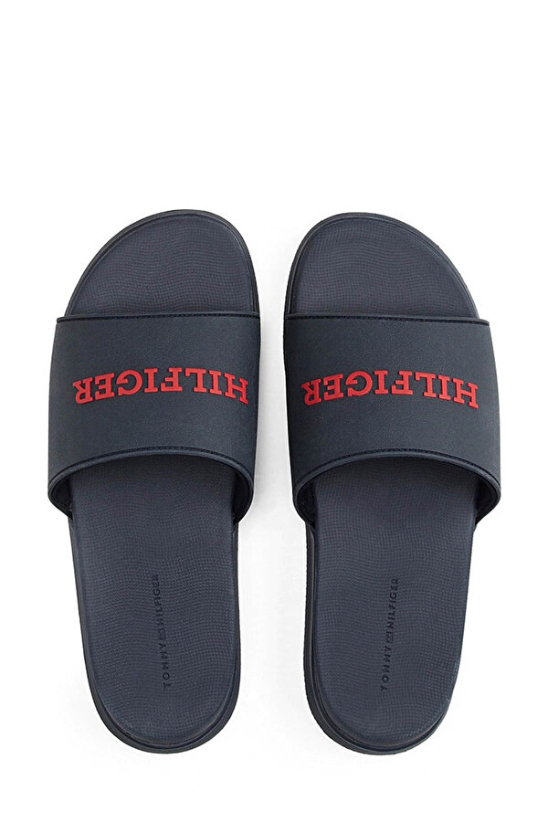Tommy Hilfiger DUAL DENSITY HILFIGER POO Lacivert Erkek Terlik