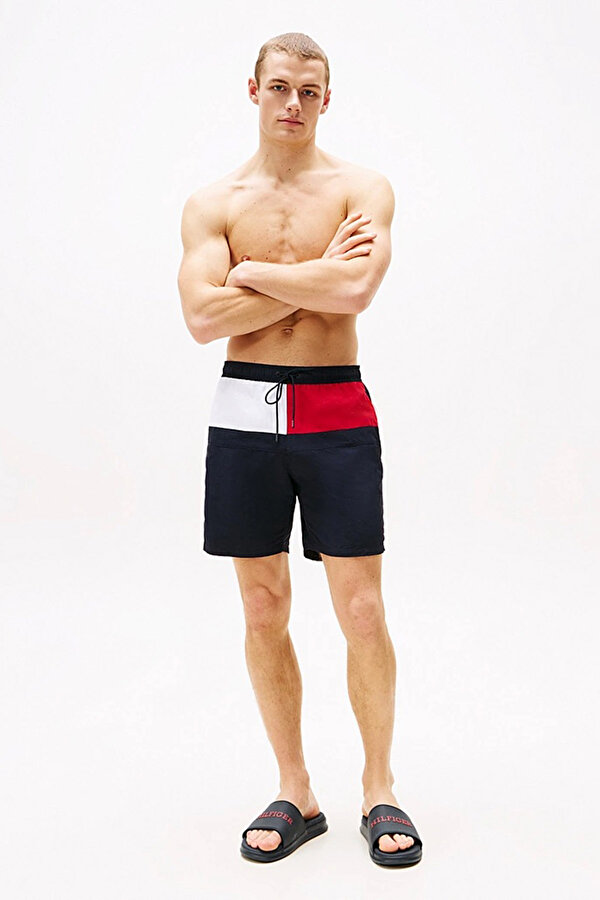Tommy Hilfiger DUAL DENSITY HILFIGER POO Lacivert Erkek Terlik