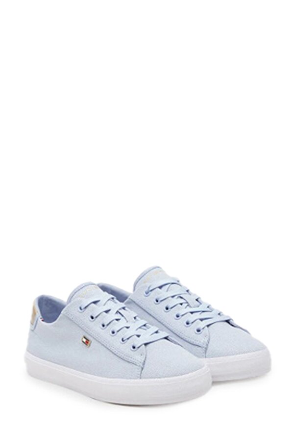 Tommy Hilfiger VULC CANVAS LACE UP SNEAK Mavi Kadın Sneaker