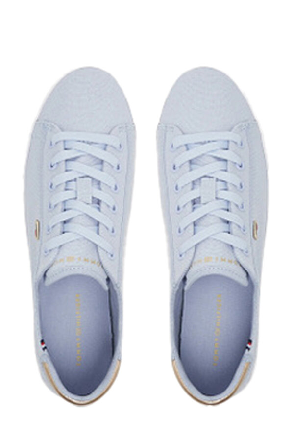Tommy Hilfiger VULC CANVAS LACE UP SNEAK Mavi Kadın Sneaker