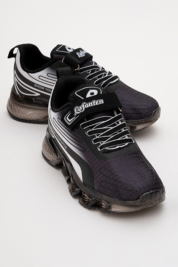 Ccway Çocuk Anorak Spor Ayakkabı 31-35 SİYAH BEYAZ