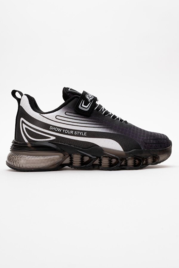 Ccway Çocuk Anorak Spor Ayakkabı 31-35 SİYAH BEYAZ