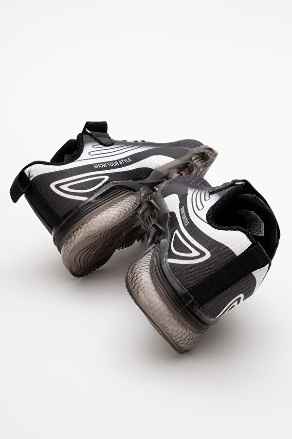 Ccway Çocuk Anorak Spor Ayakkabı 31-35 SİYAH BEYAZ