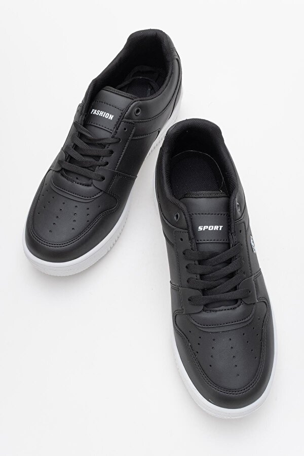 Ccway Bağcıklı Erkek Spor Ayakkabı BEYAZ SİYAH