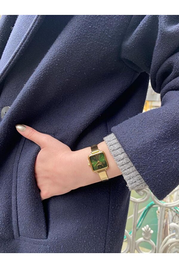 Emin Saat Lee Cooper LC08138 Kare Kadran Minimal Tasarım 3 Atm Su Geçirmezlik Kadın Kol Saati