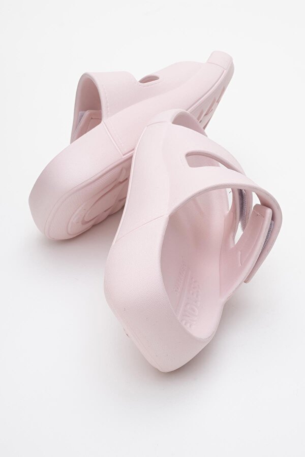 Ccway Kadın Cırtlı Terlik PUDRA